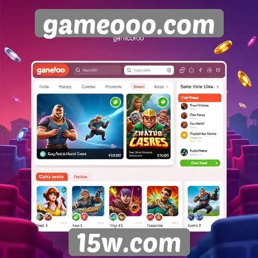 explorando a interface intuitiva do gameooo.com